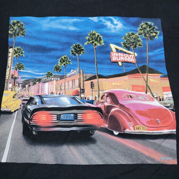 In N Out Burger LS Black Unisex Tee "Las Vegas" - Size Medium - Picture 2 of 5